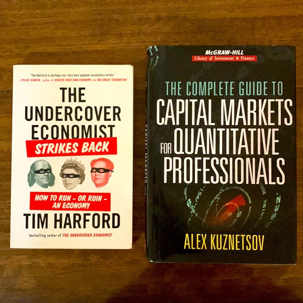 Two books for sale.